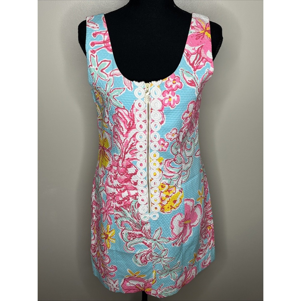 Lilly Pulitzer Cathy Shift Breakwater Lolita Multi-Colored Floral Dress Size 4
